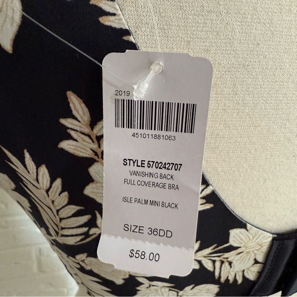 NWT Soma Vanishing Back Full Coverage Floral Bra Size 36DD - Picture 3 of 5